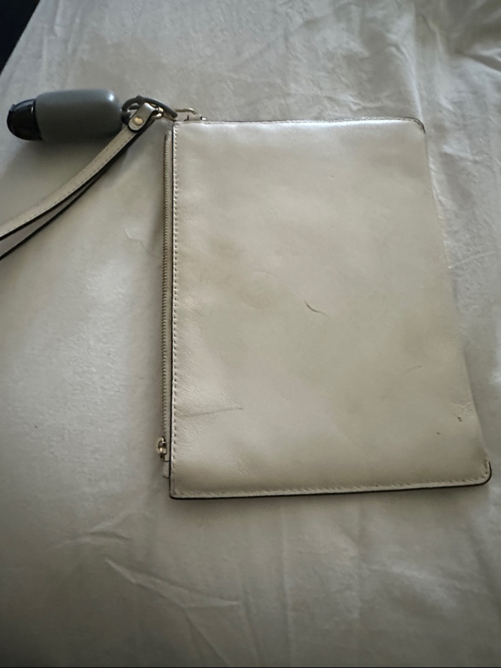 Michael Kors Cream Wristlet with Multicolor Floral Accents - Picture 2 of 3